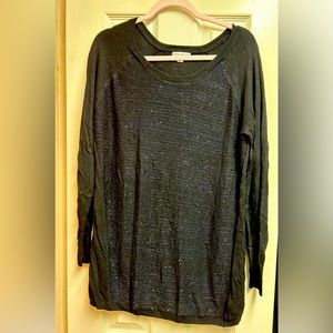Sequin black maternity sweater